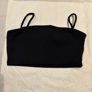 Black Strap bralette or bandeau Top - youth xl